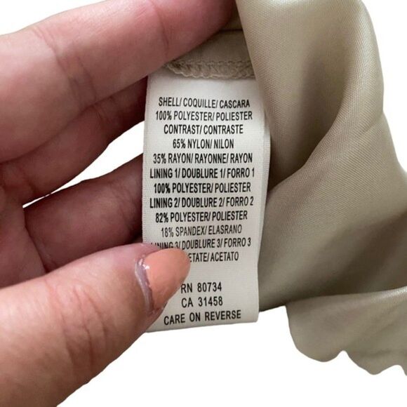 BCBGMAXAZRIA Lace Floral Strapless Mini Dress Sz 2‎ - Picture 4 of 4